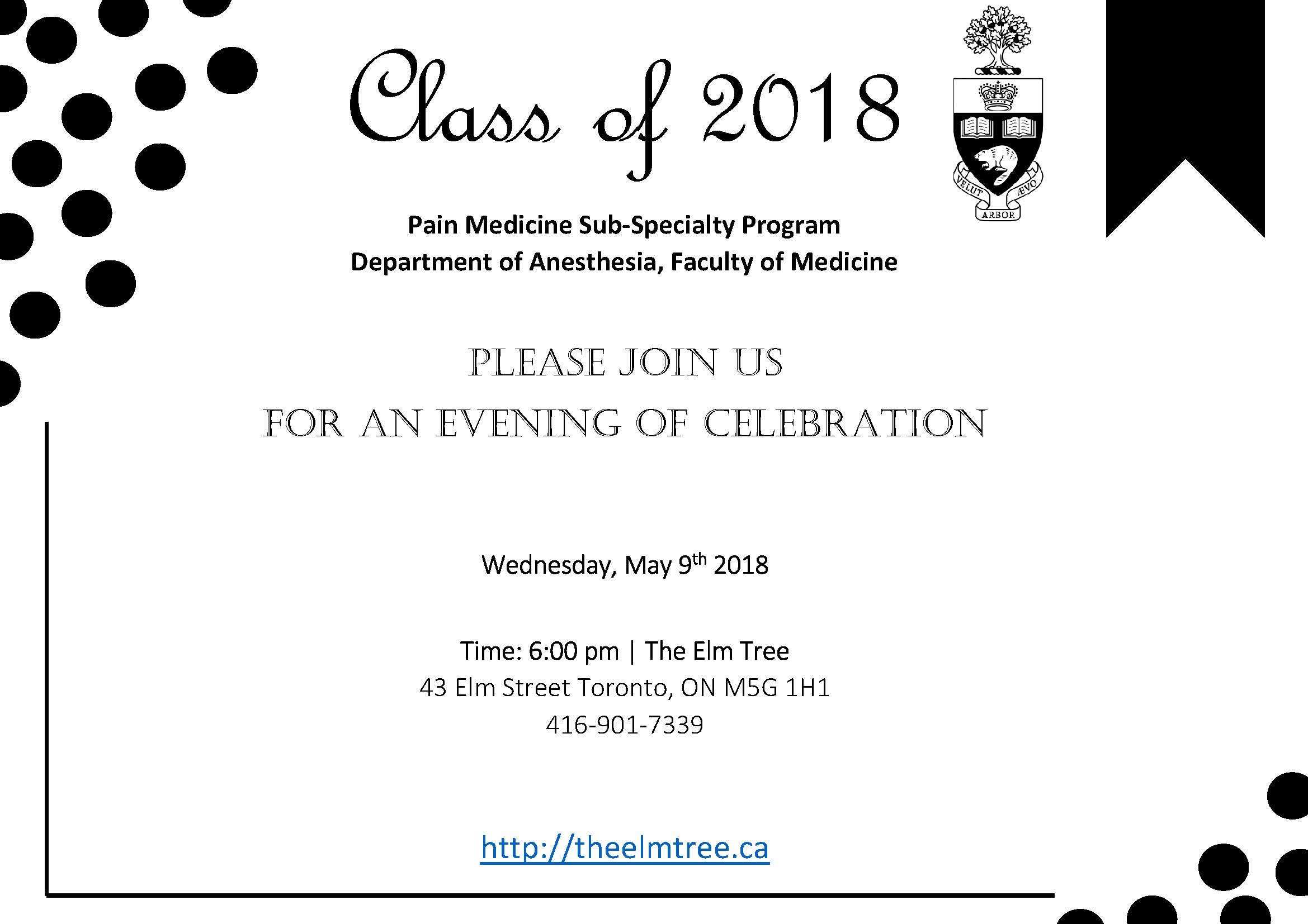 Dinner - Class of 2018