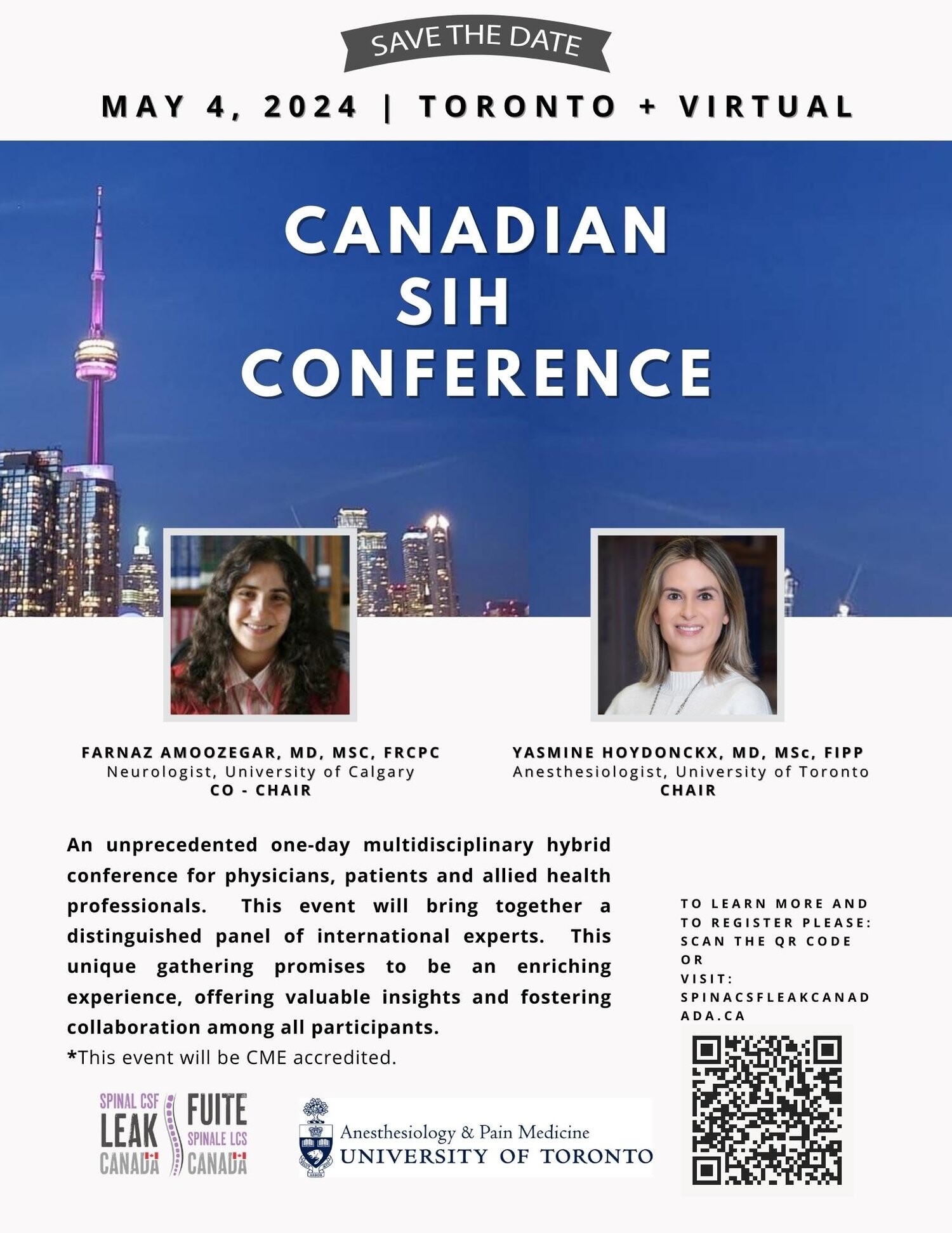 CANADIAN SIH CONFERENCE on May 4, 2024. Details in text body.