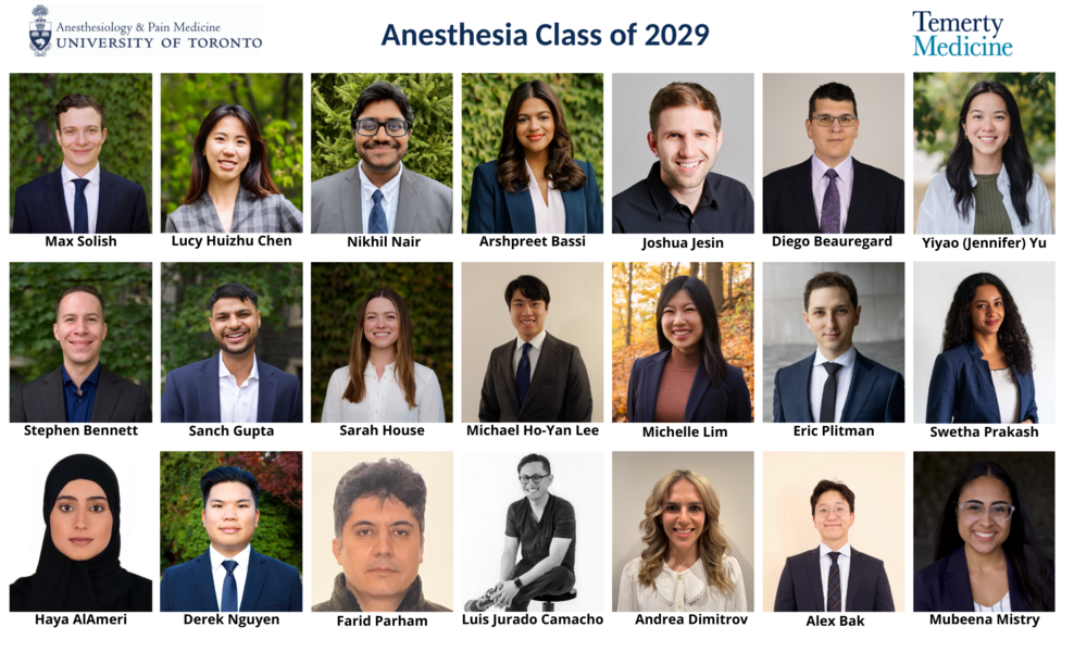 Anesthesia Class of 2029
