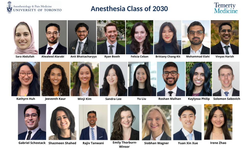 Anesthesia Residents Class of 2025
