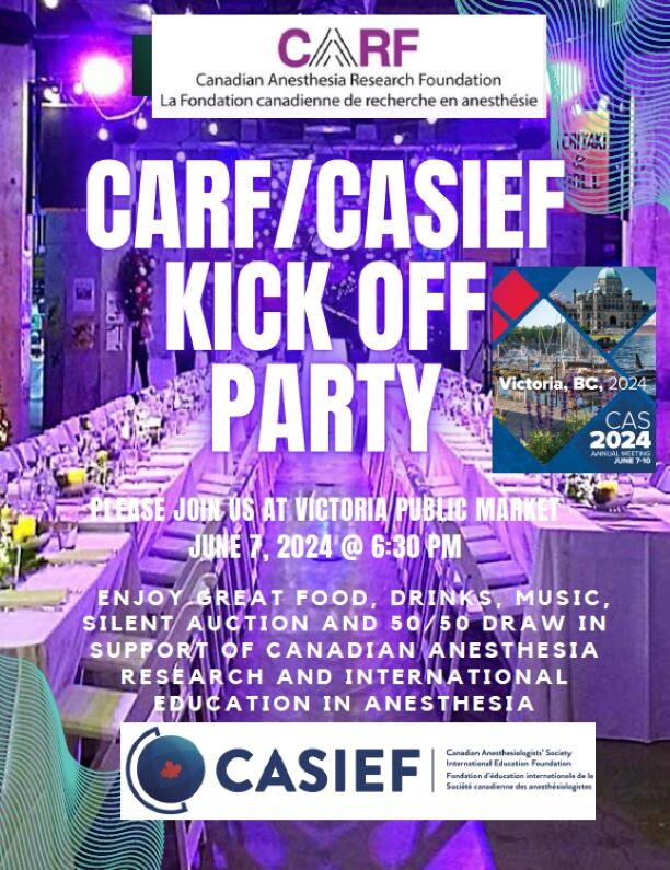 CARF and CASIEF Kick Off Party (Details on web page)