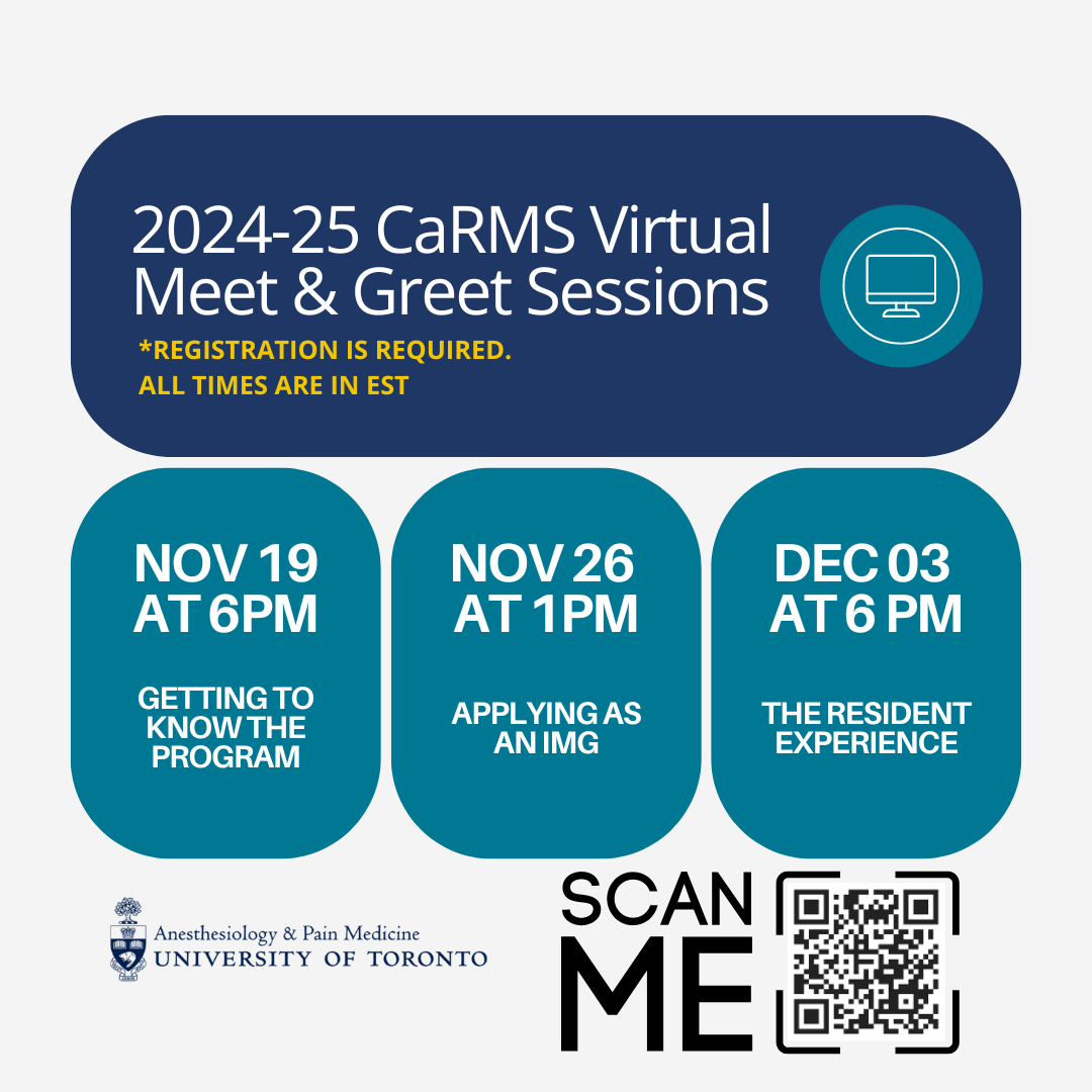 20214-25 Virtual CaRMS Meet and Greet Sessions. Details on page body.