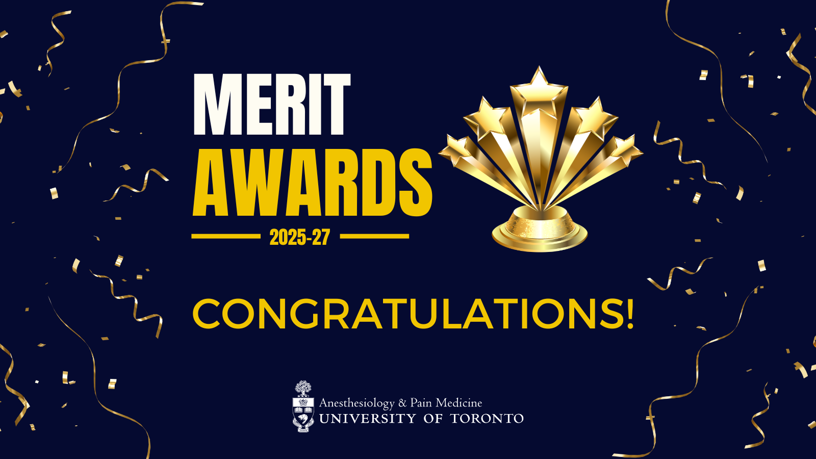 Merit Awards 2025-27 Congratulations