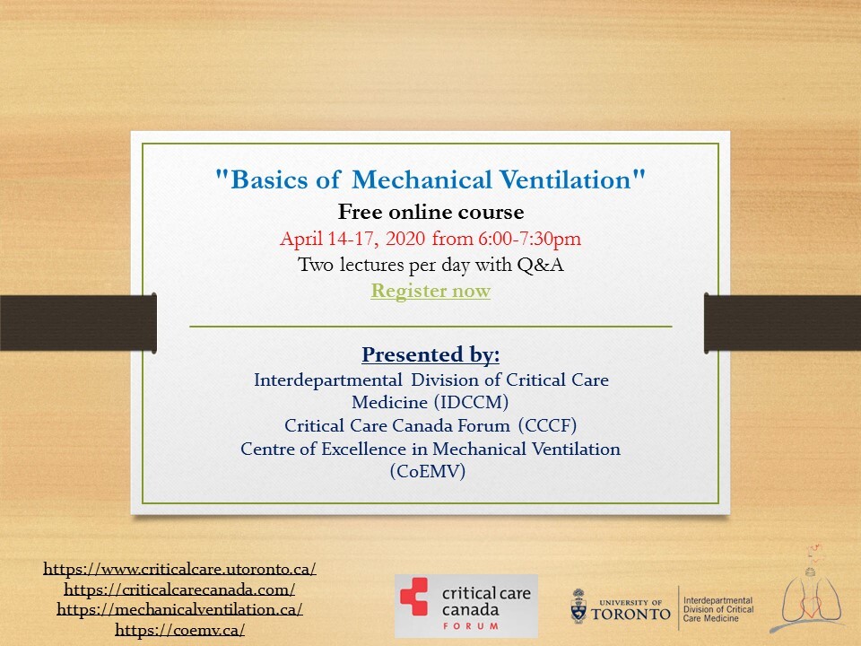 mechanical ventilation course