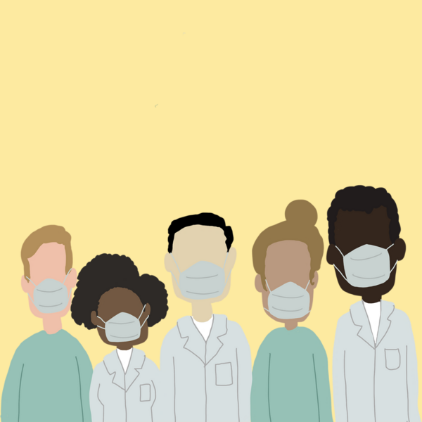 Illustrated image of physicians 